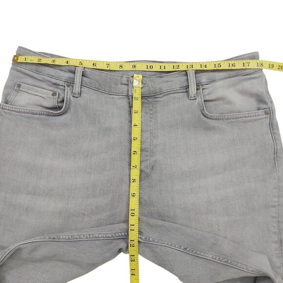 All Saints Cigarette Skinny Jeans Mens 38x29 Gray Cotton Blend Button Fly Denim - Picture 11 of 14